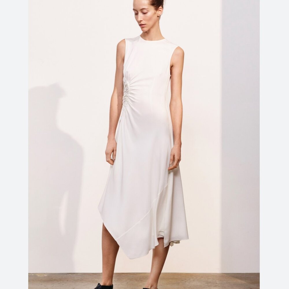 Elizabeth and James Vintage Asymmetrical Cream Dress